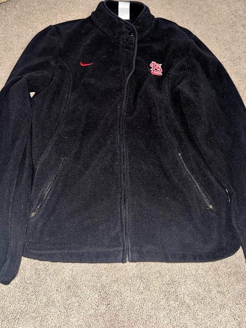 Nike St. Louis Cardinals MLB Therma-FIT Full-Zip Fleece Jacket Fleece Jacket
